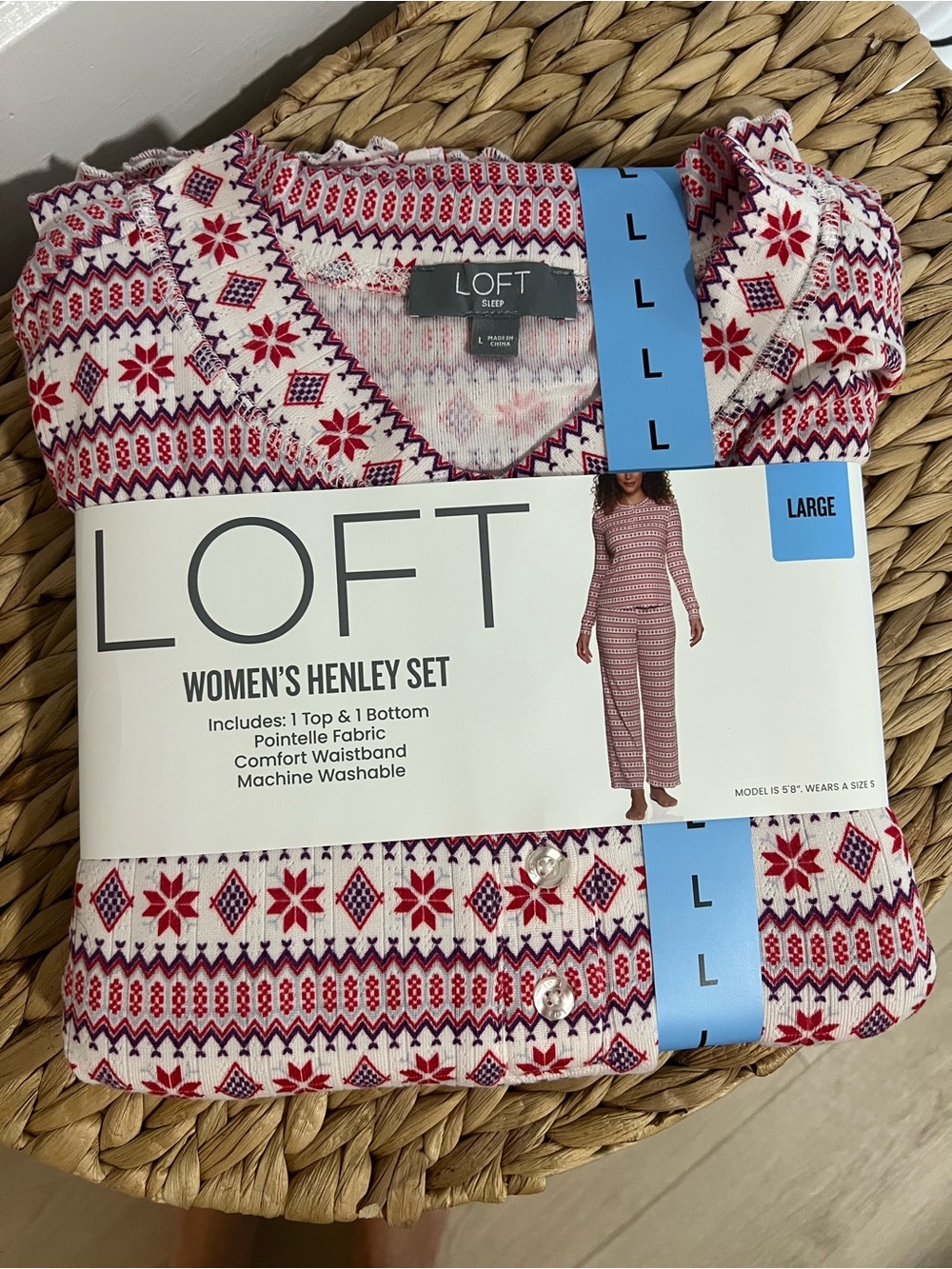 LOFT Women's Henley Sleep Set